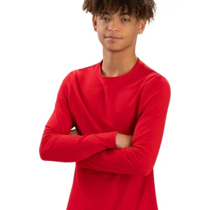 Rashguard à manches longues unisexe - Rouge