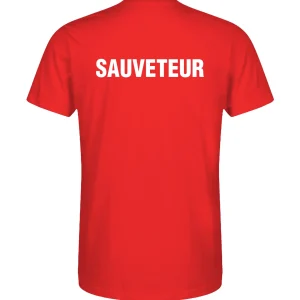 T-Shirt ''Sauveteur'' - Rouge