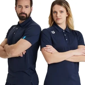 Polo Solid Team Unisexe - Marine