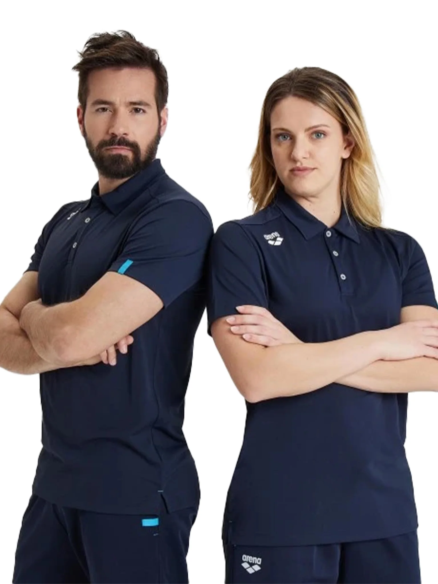 Polo Solid Team Unisexe - Marine – Image 2