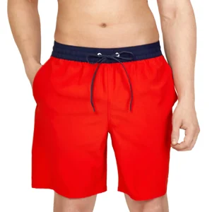 Short de bain Volley Seaside pour hommes - Rouge
