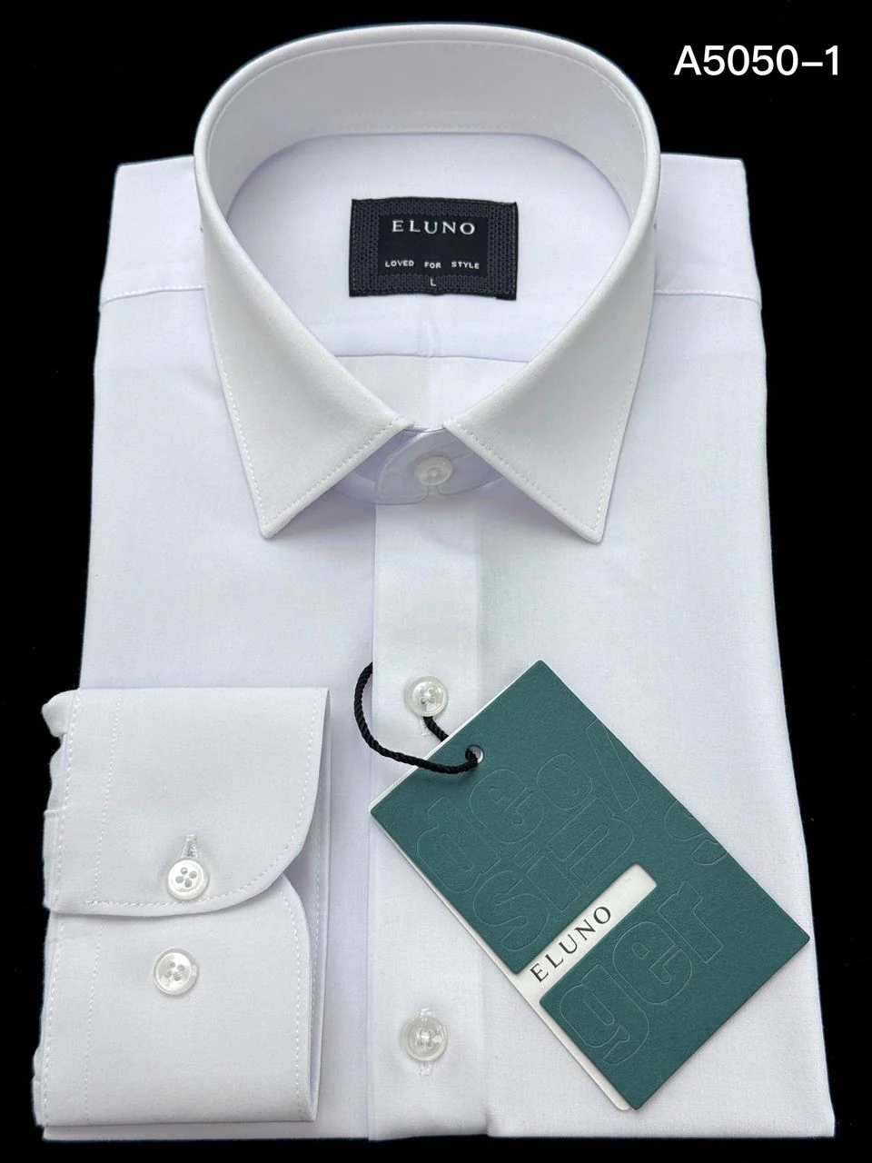 chemise blanche Éluno élégant et polyvalent – Image 2