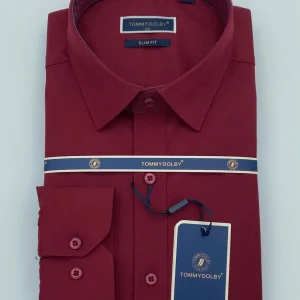 Chemise Tommy Dolby Rouge Homme – Élégance Audacieuse