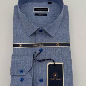 Chemise Tommy Dolby bleu d’eau pour homme