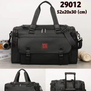 Sac de Voyage Hugo Boss Noir Logo Rouge – Élégance et Capacité