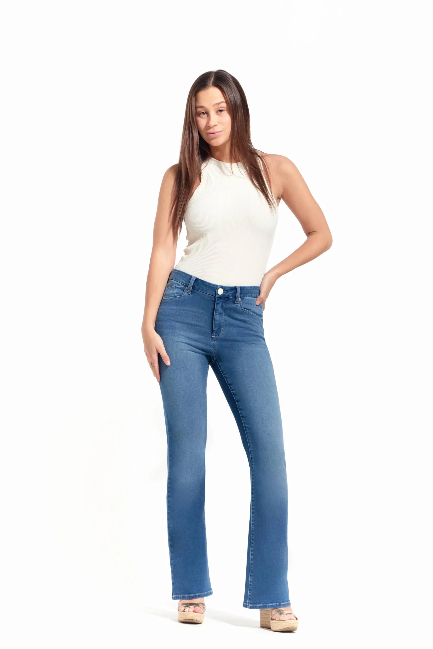 Jeans Belle - Bleu azur – Image 2