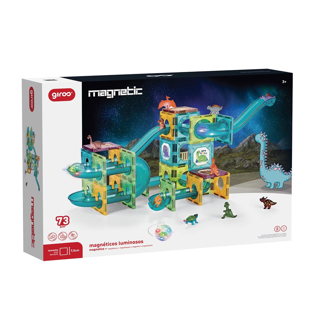 Jeu Magnétique Lumineux Dino 3D – 73 pièces – Image 5