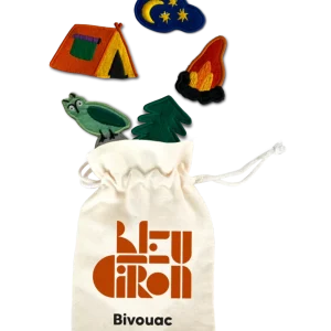 Ecussons Bleu citron