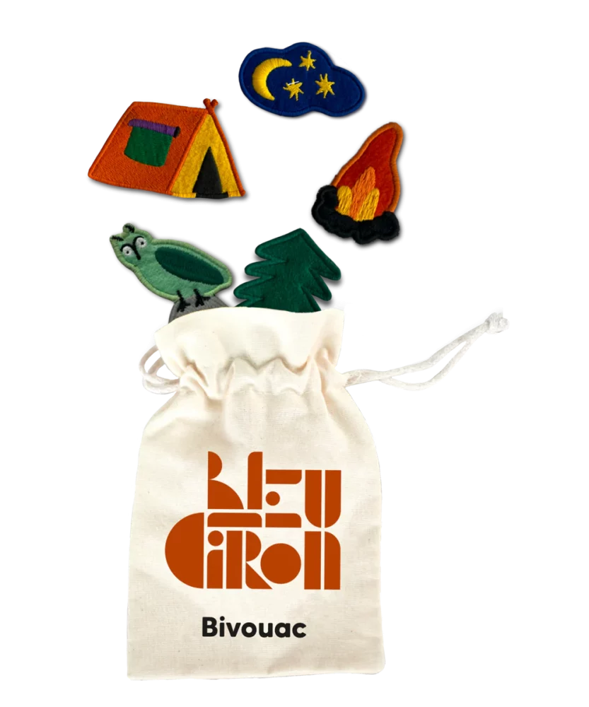 Ecussons Bleu citron