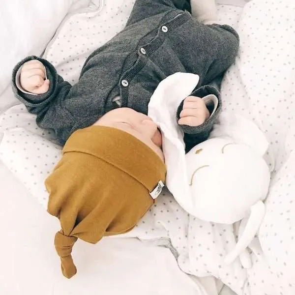 Bonnets à noeud en Mérinos Alpes du Sud 0-6 mois – Image 2