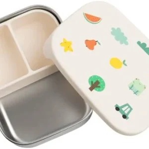 Boîte à lunch en acier inoxydable avec compartiments amovibles