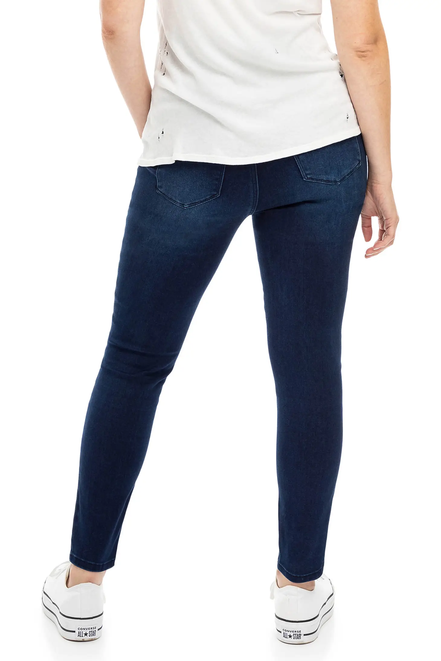Jeans Maternité Marco, coupe étroite, bleu foncé – Image 3
