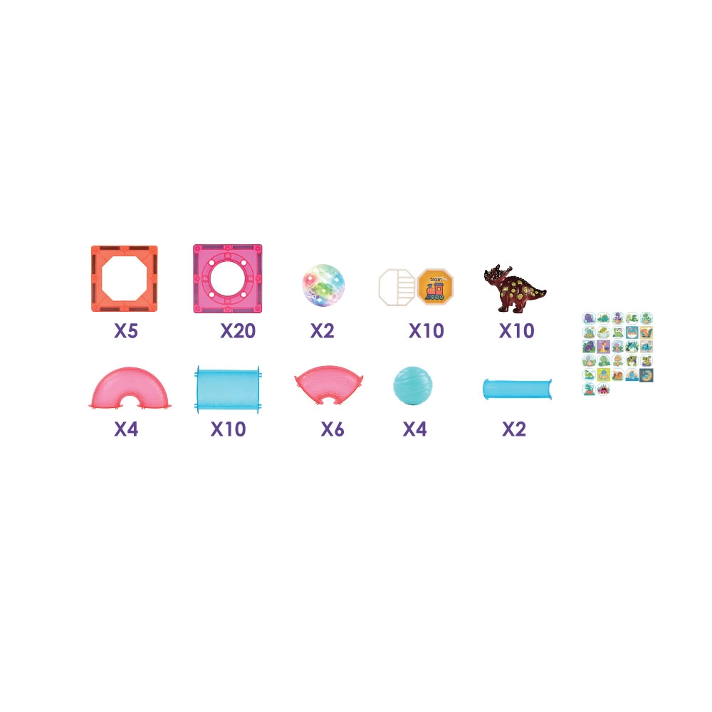 Jeu Magnétique Lumineux Dino 3D – 73 pièces – Image 7