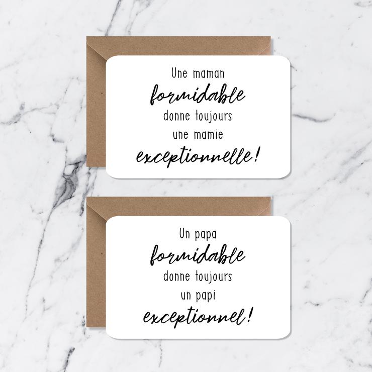 Annonce carte papi/mamie