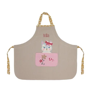 Tablier pour enfant Madame Chat Personnalisable gratuitement