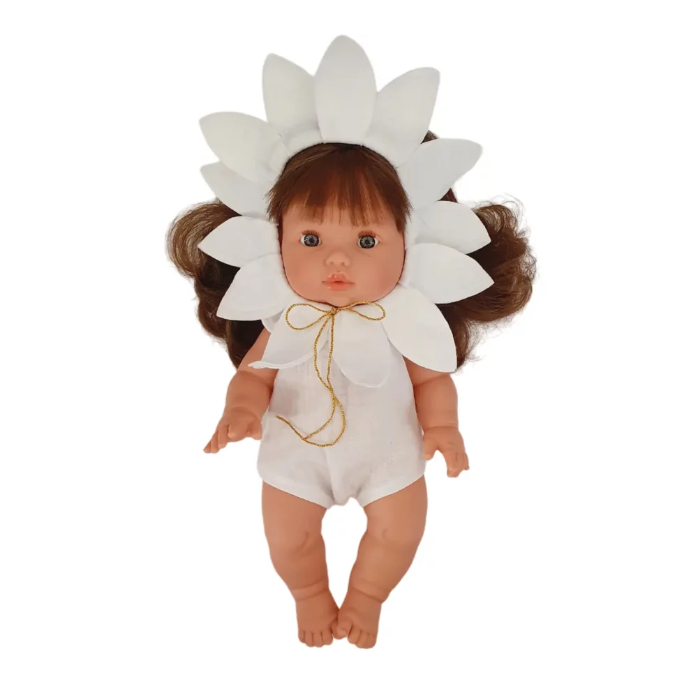 Colerette fleur blanche – Maman Poule & Papa Coq – Image 2