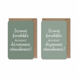 Annonce carte ami(e)s formidables/parrains – marraines exceptionnel(le)s