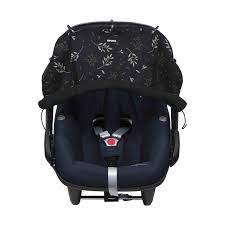 Protection solaire en tissu pour poussettes noire – Image 5