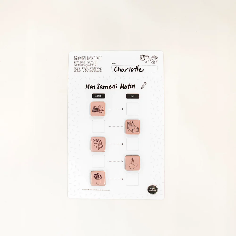 Mon petit tableau de routine/tâches – 5 étapes – Les Belles Combines – Image 4