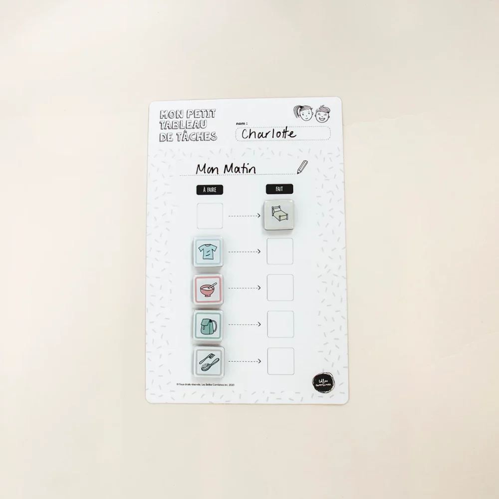 Mon petit tableau de routine/tâches – 5 étapes – Les Belles Combines – Image 6