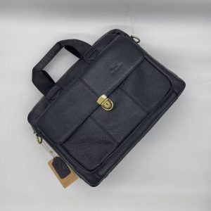 Sacoche Homme Cuir Noir – Porte-Documents & Ordinateur Portable