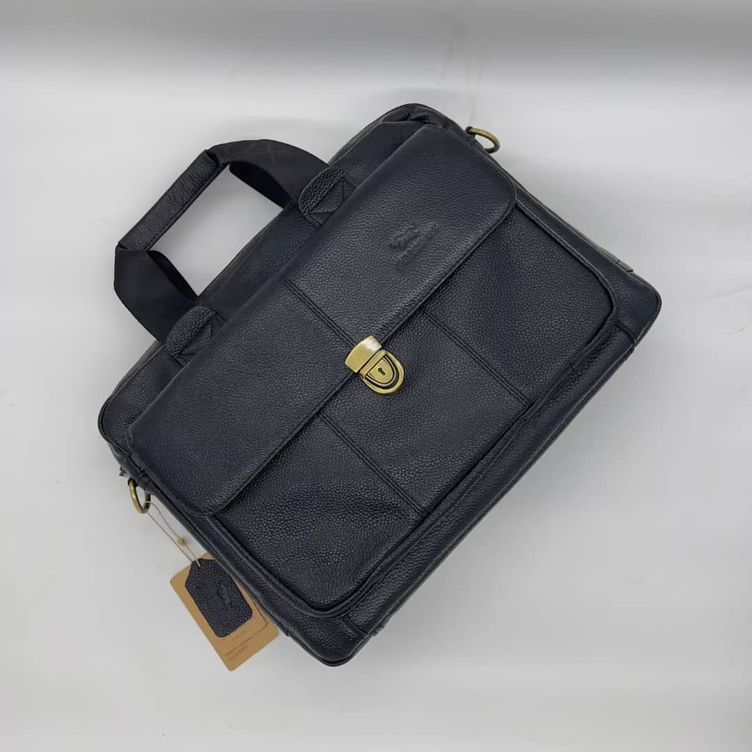 Sacoche Homme Cuir Noir – Porte-Documents & Ordinateur Portable