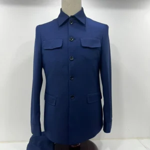 Costume homme bleu marine style Mao – Élégance & modernité
