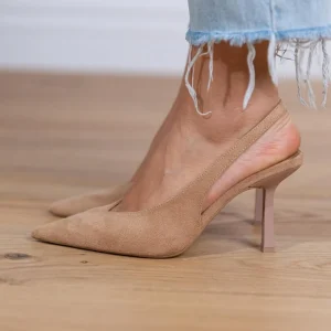 Claudia™ | Chaussures slingback nude élégantes