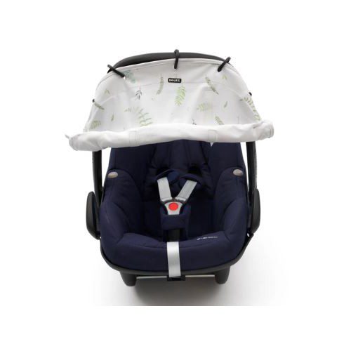 Protection solaire en tissu pour poussettes feuilles – Image 3